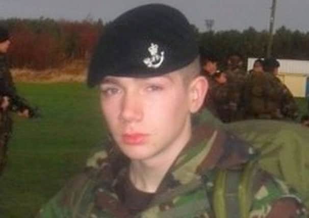 Rifleman Darren Mitchell was found dead in February 2013