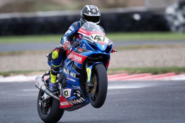Nottingham rider Richard Cooper clinched a treble on the Buildbase Suzuki at the Sunflower Trophy meeting last October in his first appearance at the event.