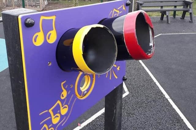 Bong drums destroyed in Donaghcloney Play Park