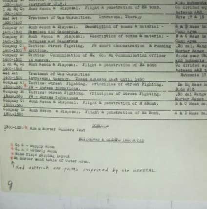 General Patton's inspection schedule, February 8, 1944