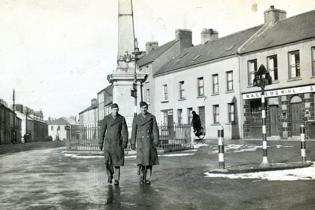 Two GIs returning to Breandrum Camp from church in Enniskillen. Photo courtesy of Chubby Fitzpatirck.