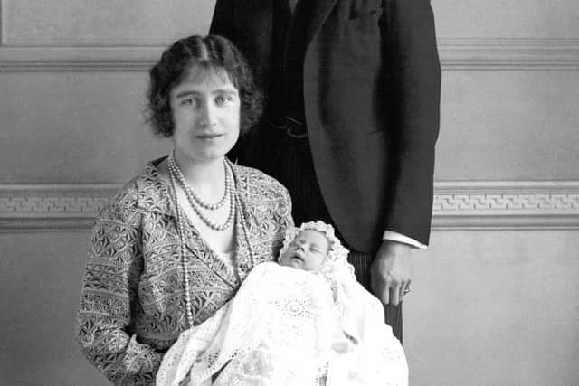 The Duke and Duchess of York with their baby daughter Princess Elizabeth.