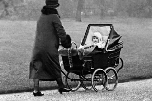 Princess Elizabeth in the park.