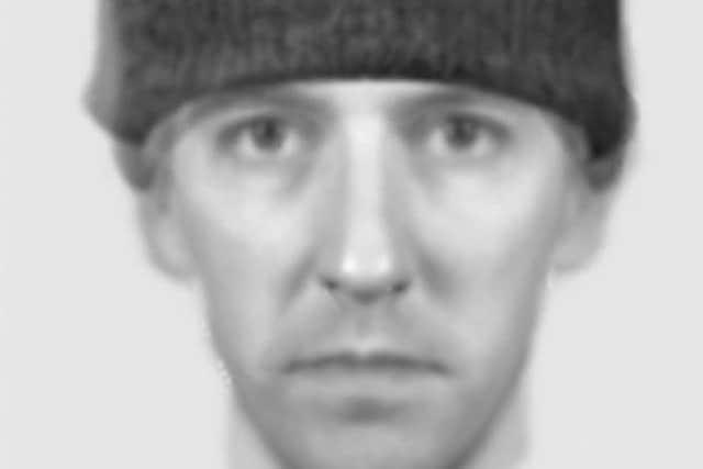 Police Service of Northern Ireland undated handout Evofit image of what the suspected gunman may look like released by Detectives investigating the murder of Jim Donegan.