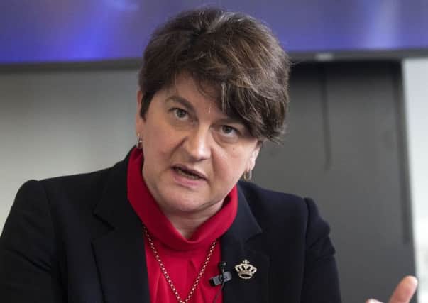 DUP leader Arlene Foster. Photo: Steve Parsons/PA Wire