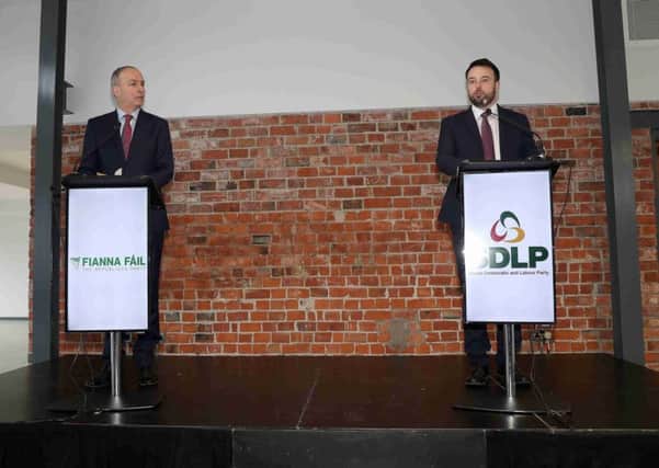 SDLP leader Colum Eastwood has struggled to articulate why his party is entering a policy partnership with Fianna Fail