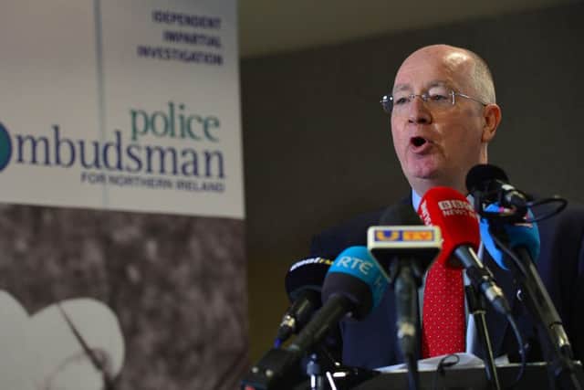 NI's Police Ombudsman Dr Michael Maguire.
Picture: Arthur Allison/Pacemaker