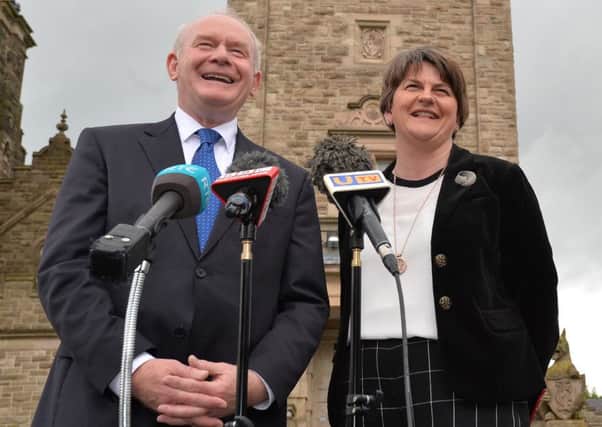 Arlene Foster and Martin McGuinness sent the letter to Downing Street in August 2016
