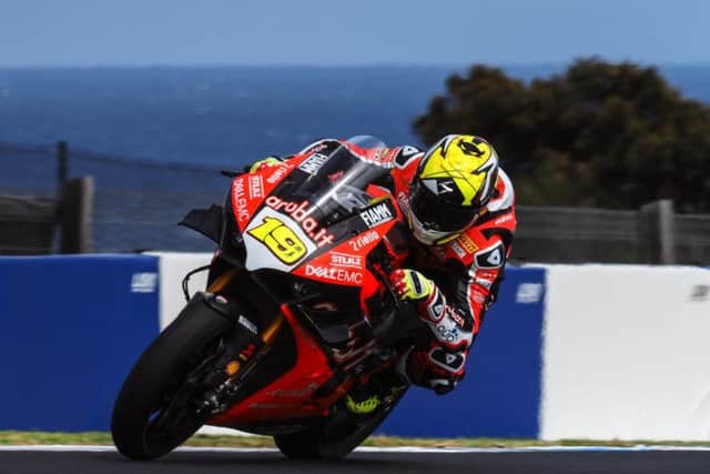 Alvaro Bautista topped the times on both days of the Phillip Island test on the Aruba.it Ducati V4 R