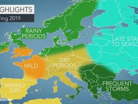 AccuWeather has published its spring 2019 forecast. (Photo: AccuWeather)