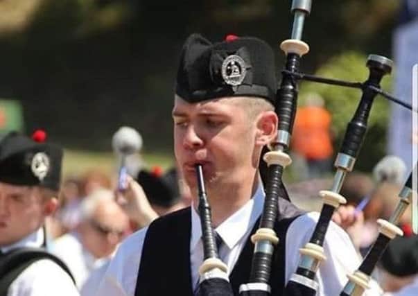John McElmurry who was the Blackthorn Pipers Society guest piper for February.