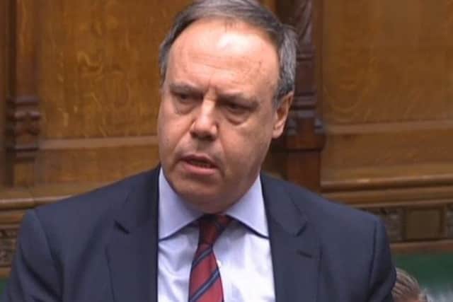 DUP deputy leader Nigel Dodds in the House of Commons