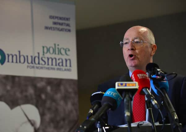 NI Police Ombudsman Dr Michael Maguire