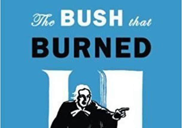 The image from the front cover of Lydia Mary Foster's The Bush that Burned. Copies of the book are available on Amazon