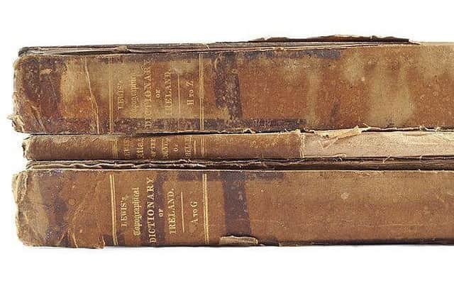 Two original volumes of Samuel Lewis's Dictionary of Ireland