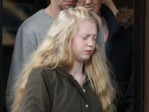 Georgina Lochrane at the High Court in Glasgow, where a teenager was found guilty of the abduction, rape and murder of her six year-old daughter Alesha MacPhail. (Photo: Andrew Milligan/PA Wire)