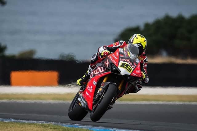 Spain's Alvaro Bautista dominated race one at Phillip Island on the Aruba.it Ducati V4 R.