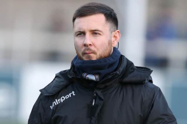 Warrenpoint Town boss Stephen McDonnell. Pic by INPHO.
