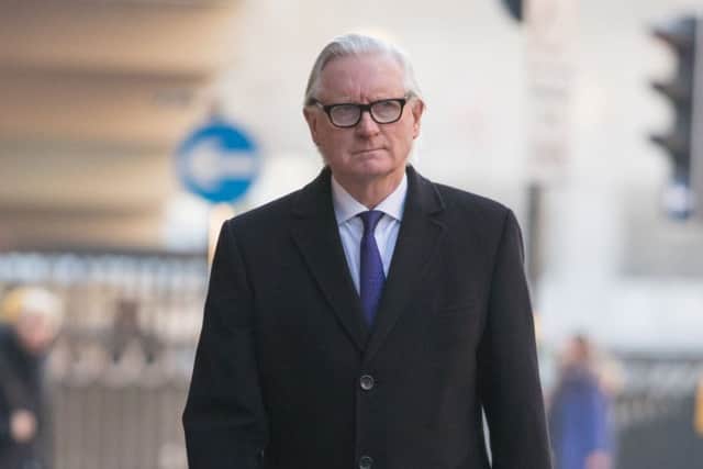 Coroner Peter Thornton QC arrives for the start of the Birmingham pub bombings inquest at Birmingham Civil Justice Centre. Photo credit: Aaron Chown/PA Wire