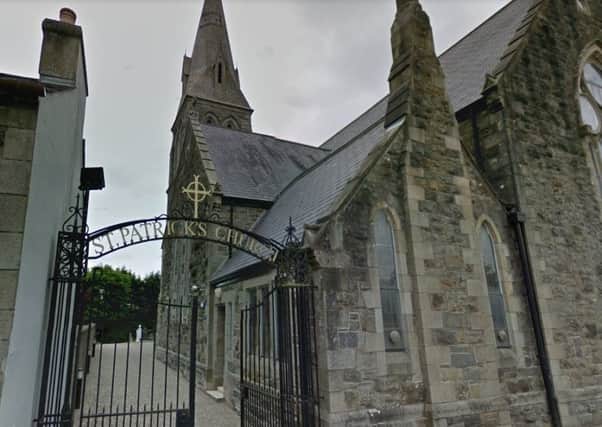 Church on Castlefin Road, Castlederg. Image from google StreetView