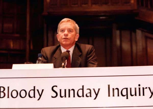 Lord Saville chaired the Bloody Sunday inquiry, looking into the events of the 30th January 1972, in the Bogside, Londonderry