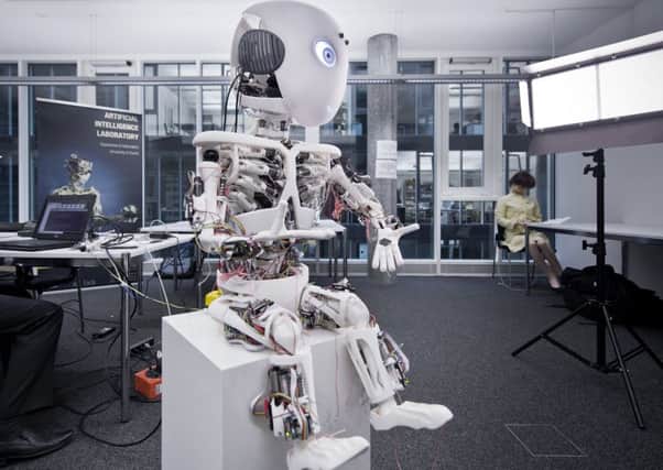 Vorstellung des Roboters Roboy, einer Neuentwicklung  des Artificial- Intelligence- Lab der Universität Zürich.

27.Februar 2013.

Bild: Adrian Baer