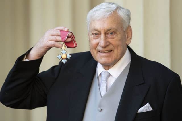 Willie John McBride with his CBE for services to rugby following an investiture ceremony at Buckingham Palace, London. Photo: Victoria Jones/PA Wire
