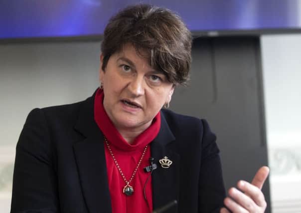 DUP leader Arlene Foster had a private meeting with Theresa May on Tuesday