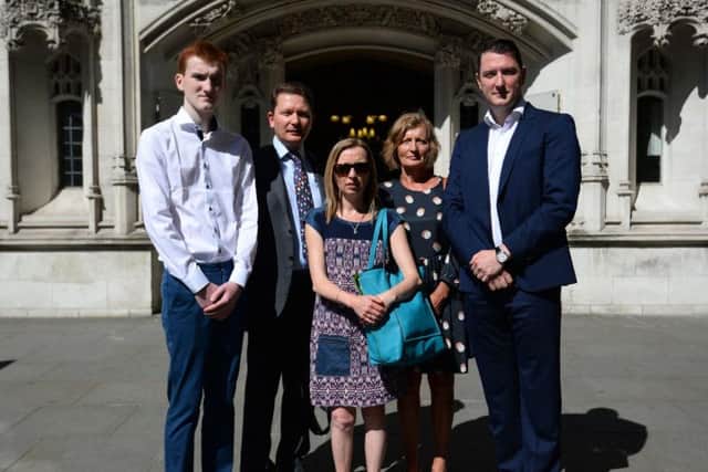 File photo dated 26/06/18 of (left to right) Piaras, Michael, Katherine, Geraldine and John Finucane, the family of murdered Belfast solicitor Pat Finucane. (Photo: Kirsty O'Connor/PA Wire)