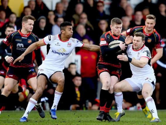 Dragons against Ulster at Rodney Parade, Newport