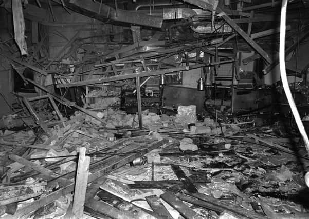 File photo dated 22/11/74 of a mass of rubble, the remnants of the Mulberry Bush pub in Birmingham - one of the two pubs in Birmingham where bombs exploded