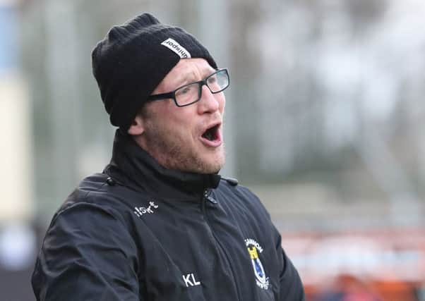 Dungannon Swifts manager Kris Lindsay.  Photo by David Maginnis/Pacemaker Press