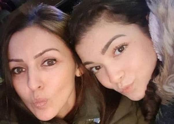 Gisellee Irina Marimon Herrera (left) and her daughter Allison Marimon Herrera