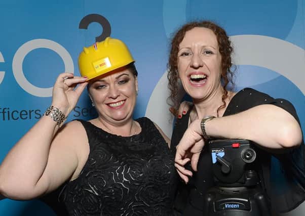 Lynn Carvill, left, and Kirsten Kearney celebrating their achievements at the CO3 awards