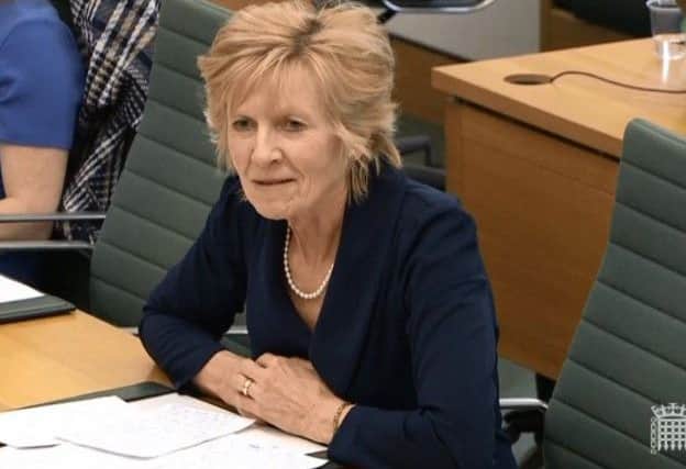 Lady Sylvia Hermon MP questioning officials from the Department of Education who appeared before the NI Affairs Committee. Pic: parliamentlive.tv