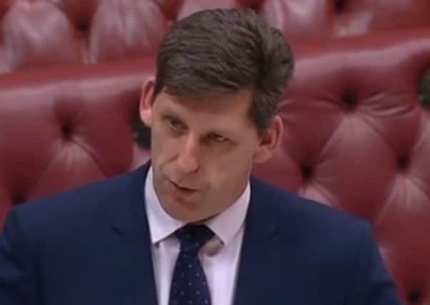 The NIO minister in the Lords, Lord Duncan of Springbank, during Tuesday nights debates