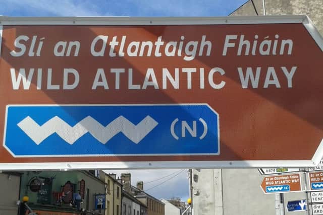 Not a flood warning but a Wild Atlantic Way signpost
