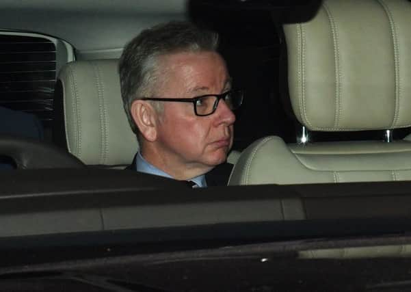 Environment, Food and Rural Affairs Secretary Michael Gove leaving the Houses of parliament, London after MPs voted on a motion to allow the Prime Minister to request a one-off extension ending June 30 was passed by 412 votes to 202. Photo: Victoria Jones/PA Wire
