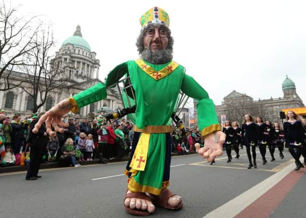St Patrick's Day celebrations in Belfast.

Picture by Kelvin Boyes / Press Eye.