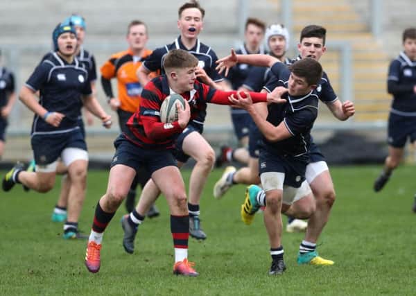 Ballymena Academy with Methodist College during the Medallion Shield Final