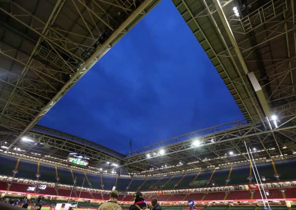 Principality Stadium stadium roof which will be open for the Wales v Ireland match on Saturday