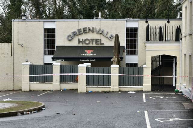 Three teenagers have died after reports of a crush at a St Patrick's Day party at the Greenvale hotel in Cookstown. Photo: Colm Lenaghan/Pacemaker
