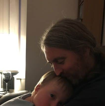 Cormac Neeson with his son Dabhog