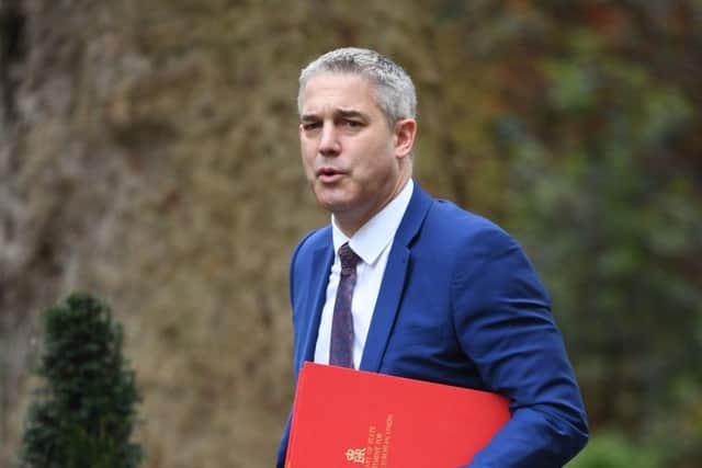 Brexit Secretary Stephen Barclay arrives in Downing Street, London, for a cabinet meeting this morning. Photo: Stefan Rousseau/PA Wire