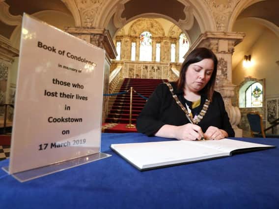 The Lord Mayor, Councillor Deirdre Hargey, joined representatives from all the political parties on Belfast City Council to open the book