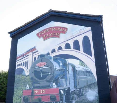 The new mural at Ards Park, Monkstown.