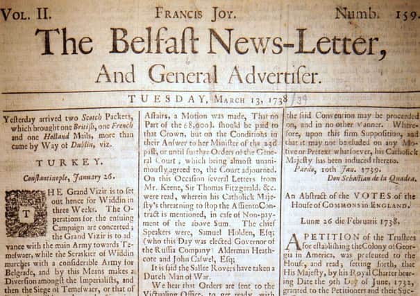 The Belfast News Letter of March 13 1738 (which is March 24 1739 in the modern calendar)