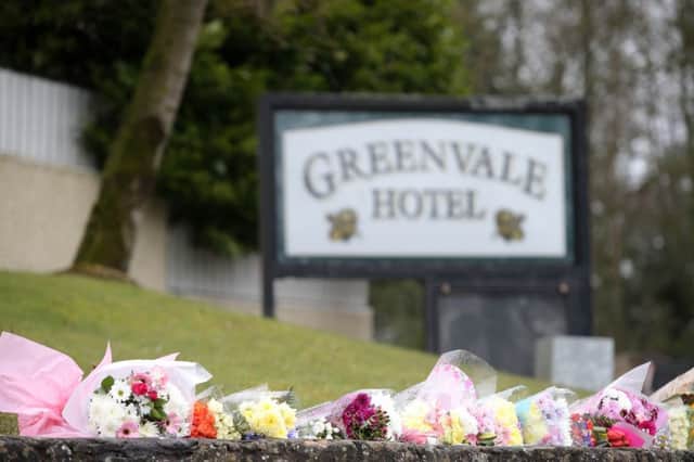 The scene at Greenvale Hotel in Cookstown, Co. Tyrone, where three young people died on Sunday night.  

Picture by Jonathan Porter/PressEye
