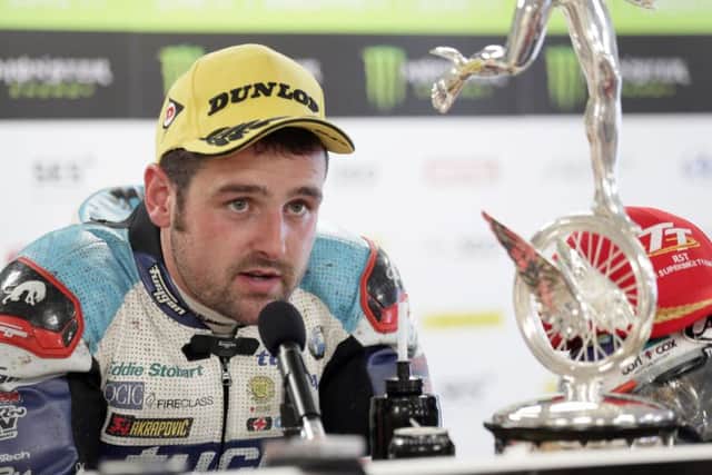 Ballymoney man Michael Dunlop celebrated a treble at the Isle of Man TT and has now chalked up 18 career victories at the event.