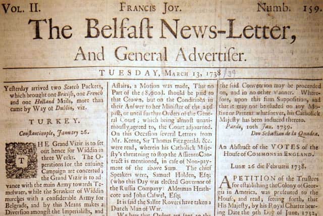 The Belfast News Letter of March 13 1738 (which is March 24 1739 in the modern calendar)